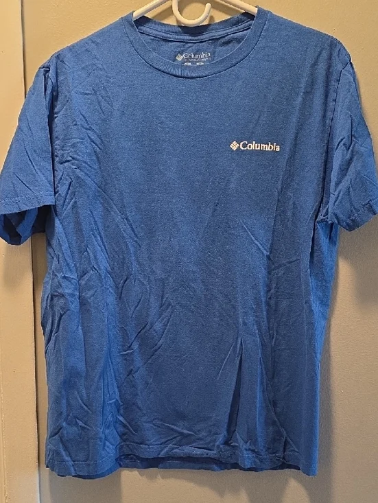 Columbia Blue Tee with Colorado Flag Graphic - Picture 2 of 3